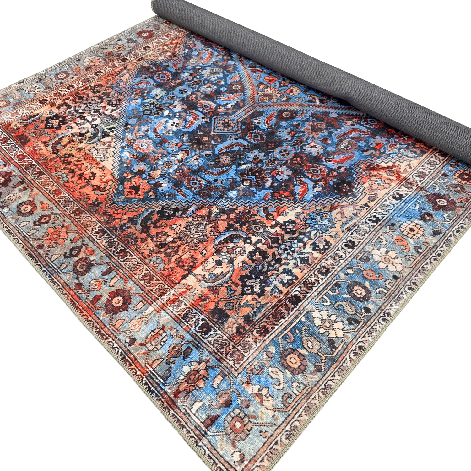 Lapos szövésű szőnyeg - Mardin (piros/kék)