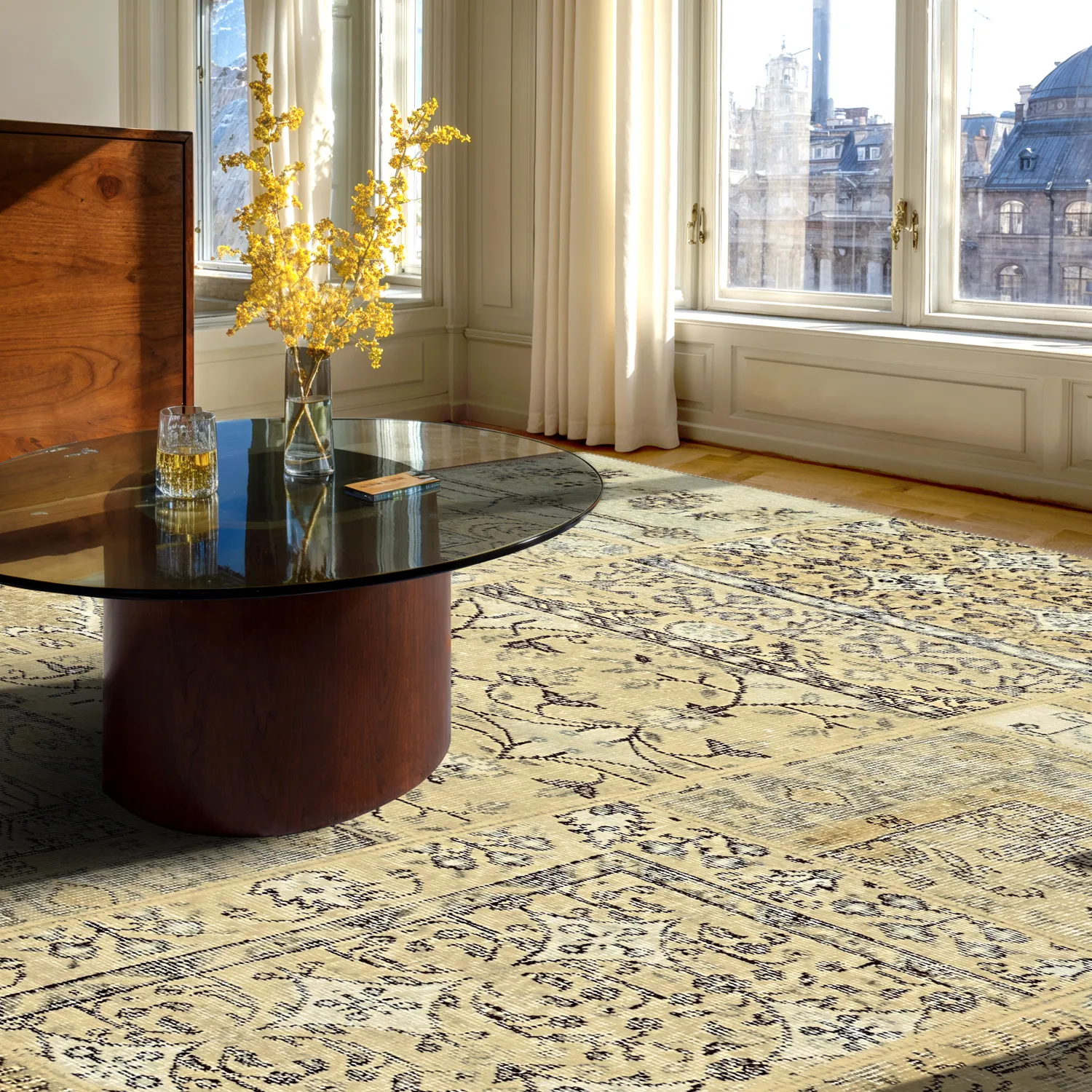 Lapos szövésű szőnyeg - Myrina (bézs)