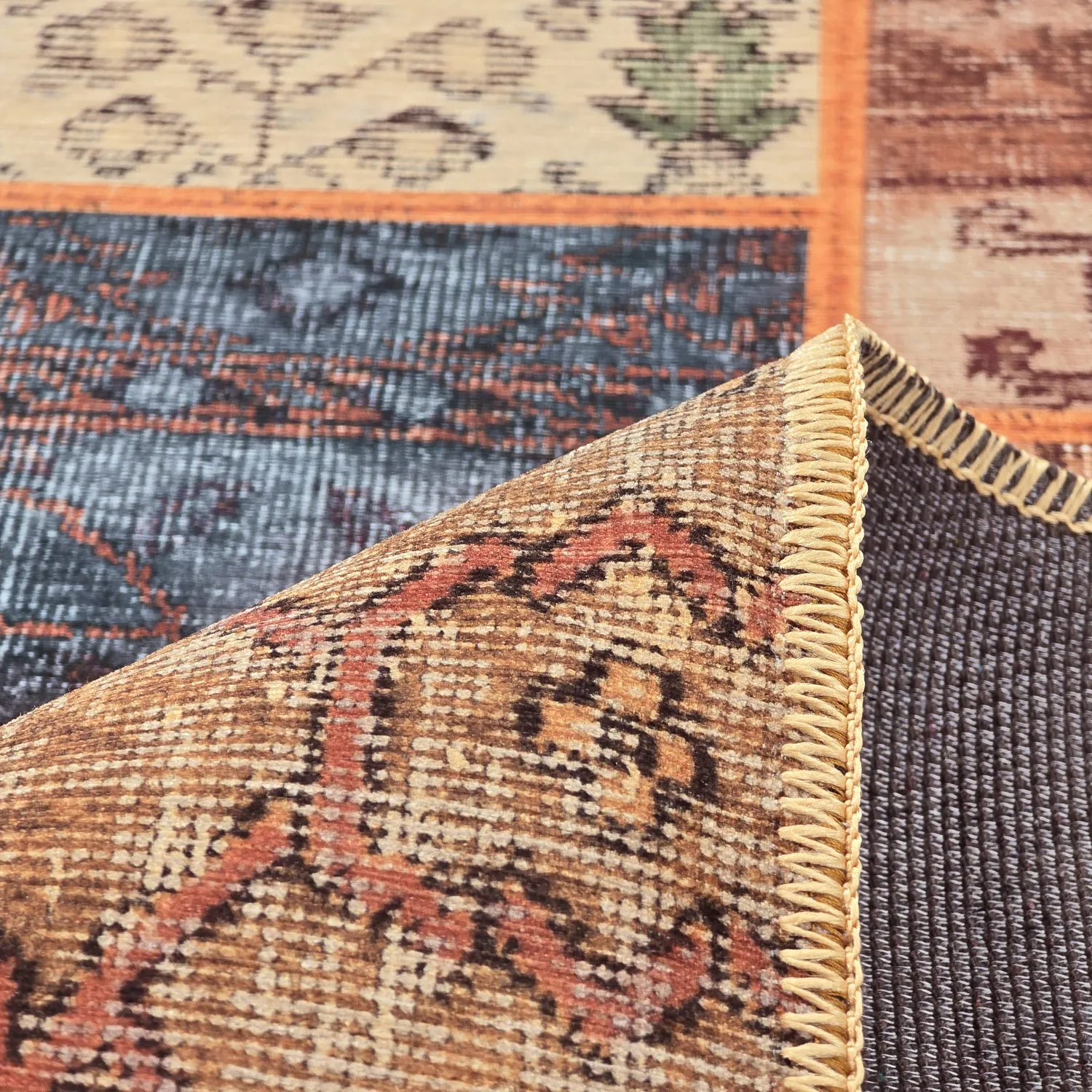 Lapos szövésű szőnyeg - Myrina (piros/multi)