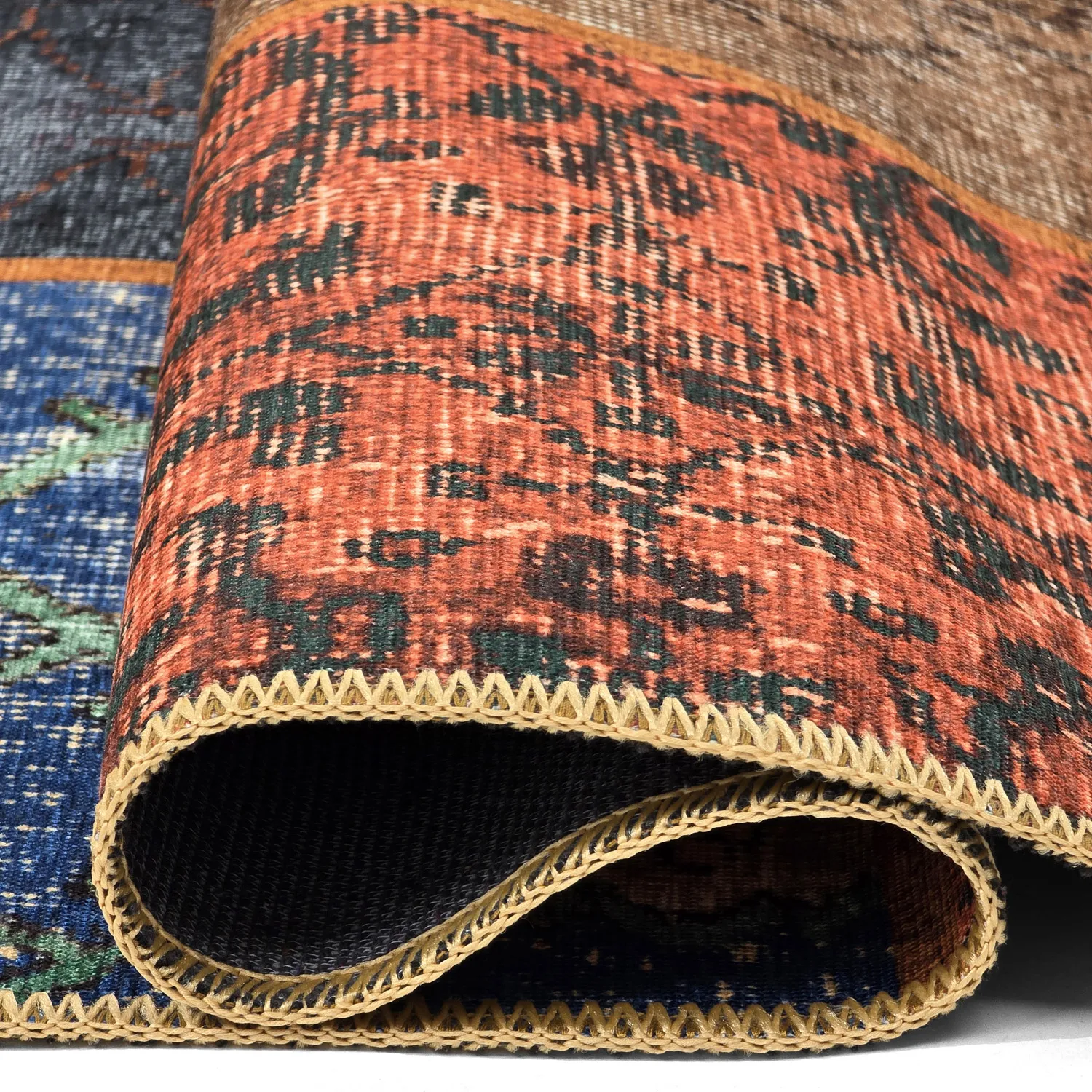 Lapos szövésű szőnyeg - Myrina (piros/multi)