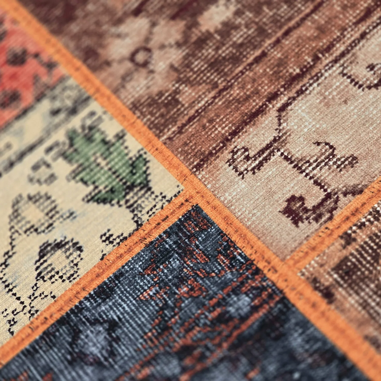 Lapos szövésű szőnyeg - Myrina (piros/multi)