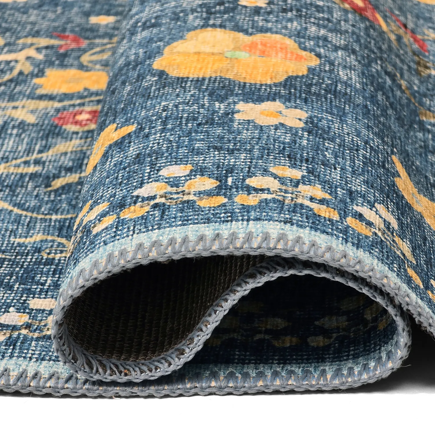 Lapos szövésű szőnyeg - Nabilar (kék)