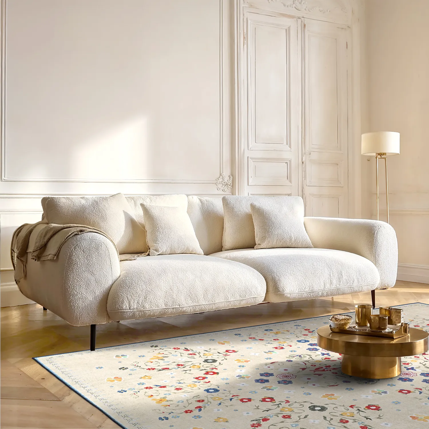 Lapos szövésű szőnyeg - Nabilar (krém)