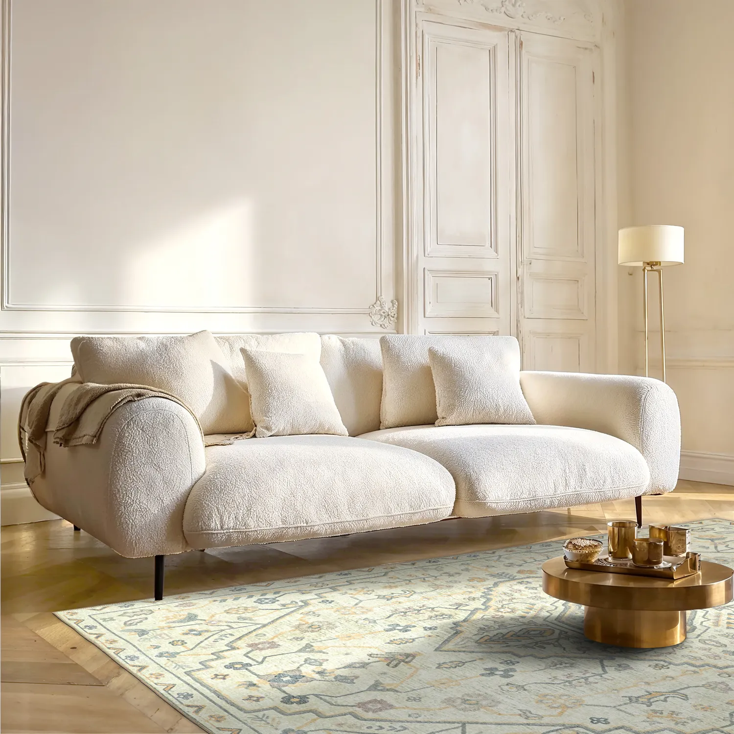 Lapos szövésű szőnyeg - Nahla (krém)