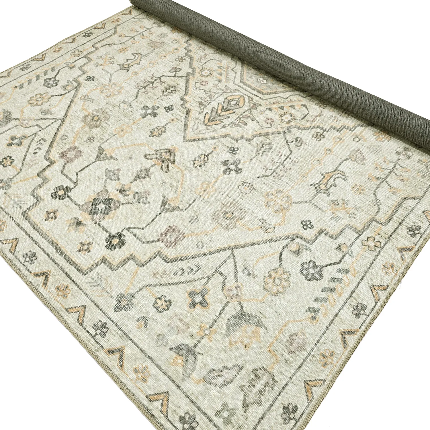 Lapos szövésű szőnyeg - Nahla (krém)