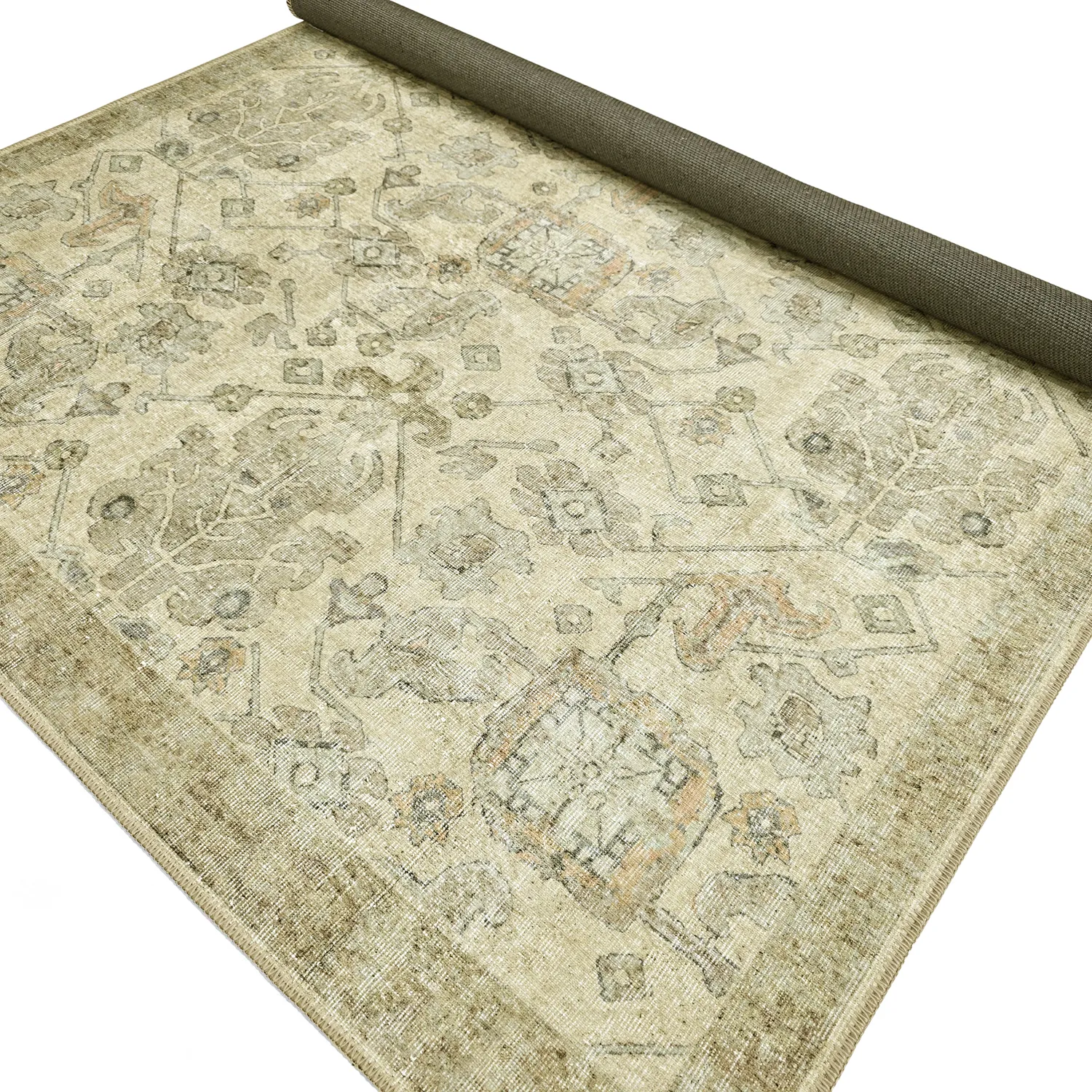 Lapos szövésű szőnyeg - Noura (bézs)