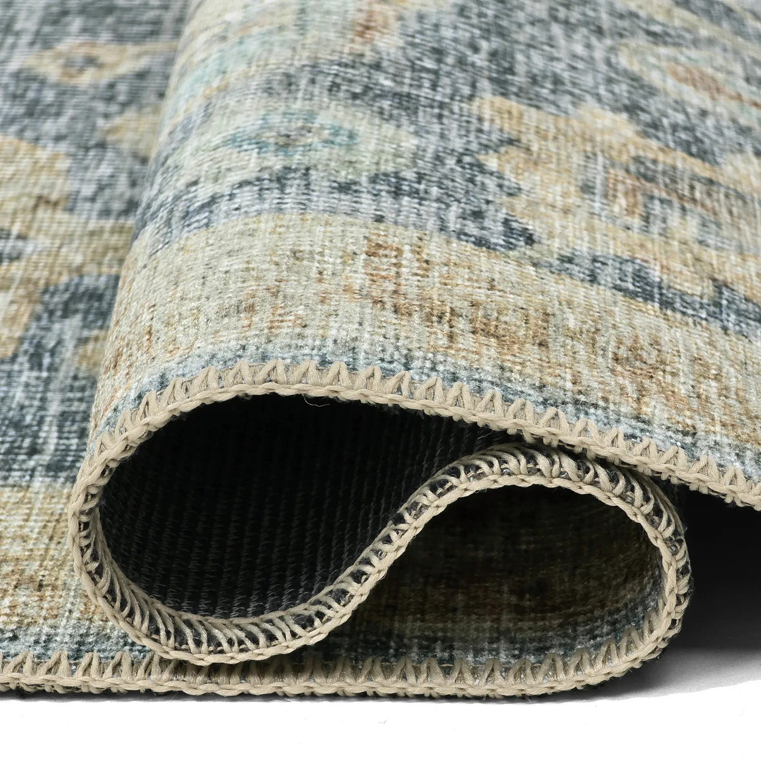 Lapos szövésű szőnyeg - Noura (kék)