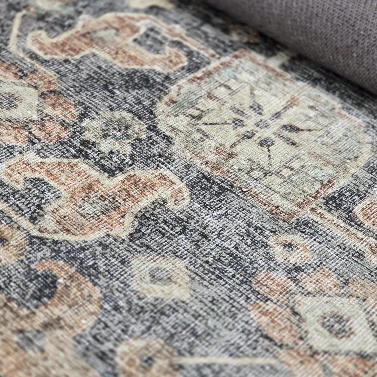 Lapos szövésű szőnyeg - Noura (sötétkék)