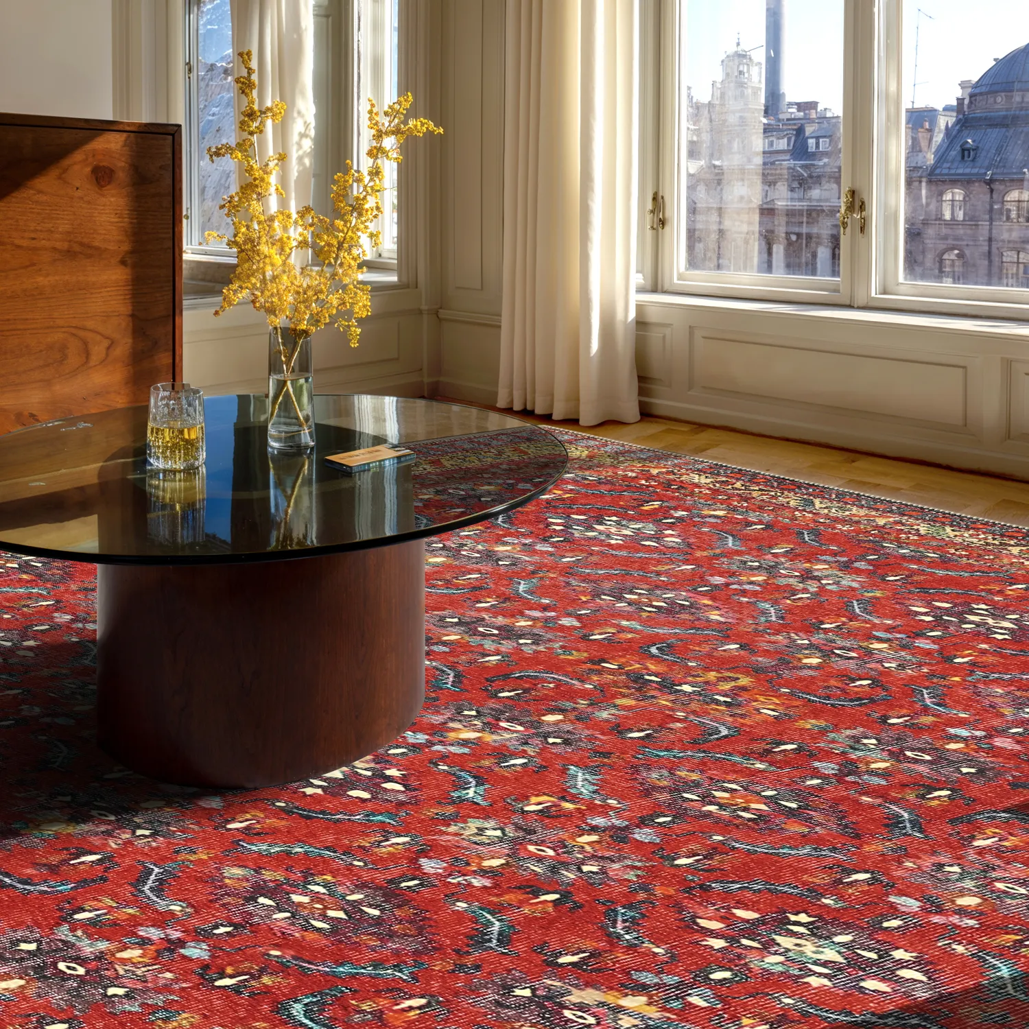 Lapos szövésű szőnyeg - Omarien (piros)