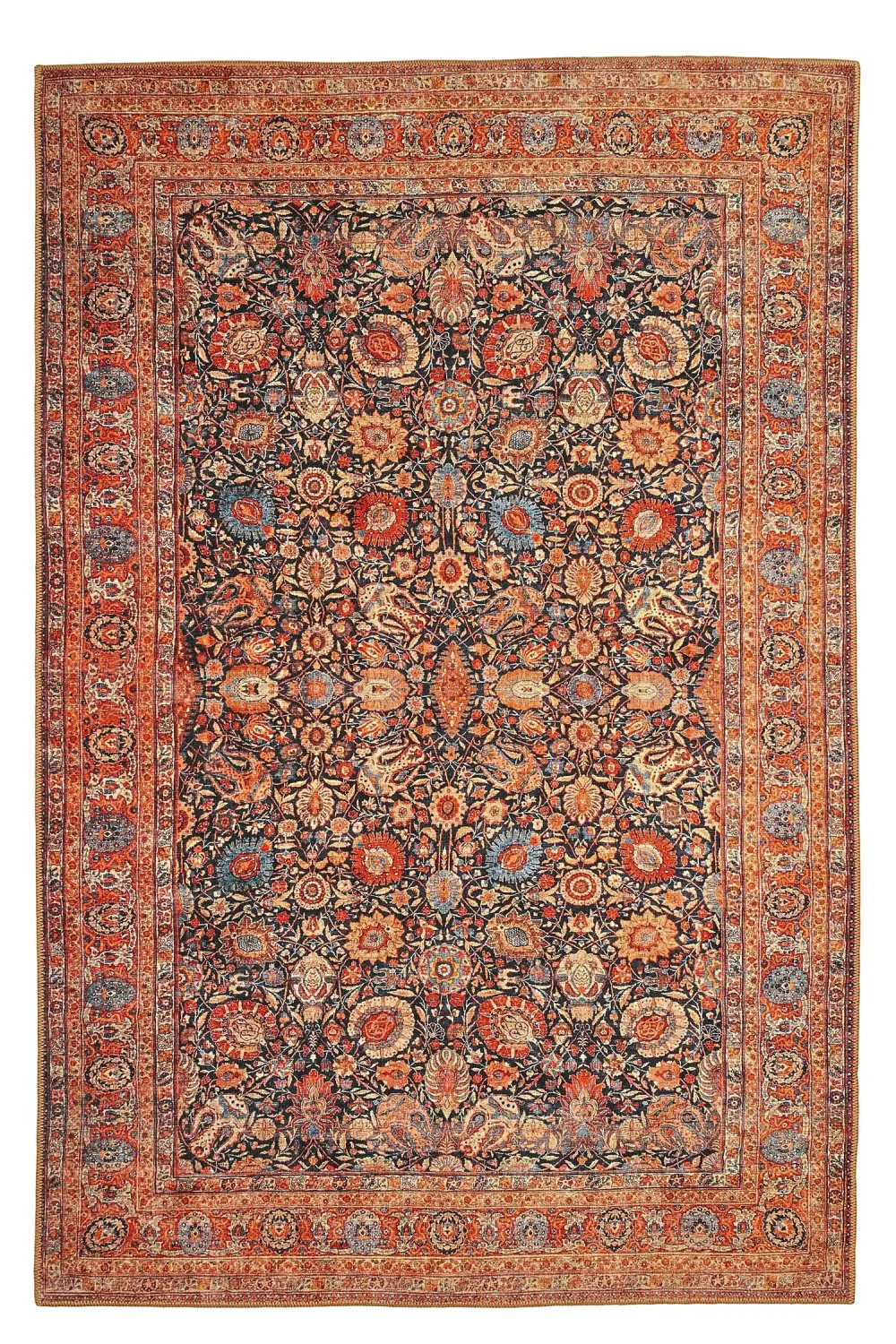 Lapos szövésű szőnyeg - Selamira (kék/multi)