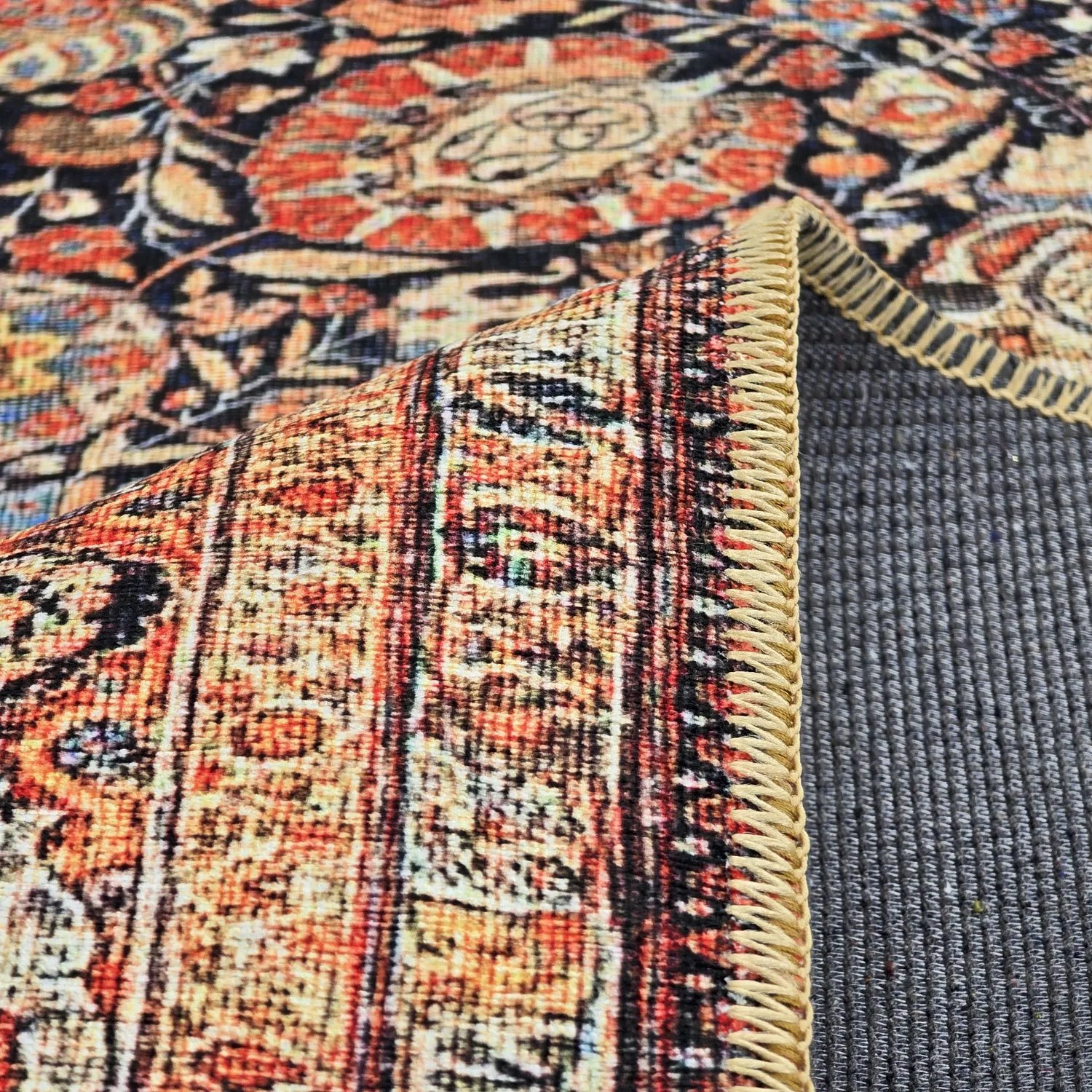 Lapos szövésű szőnyeg - Selamira (kék/multi)