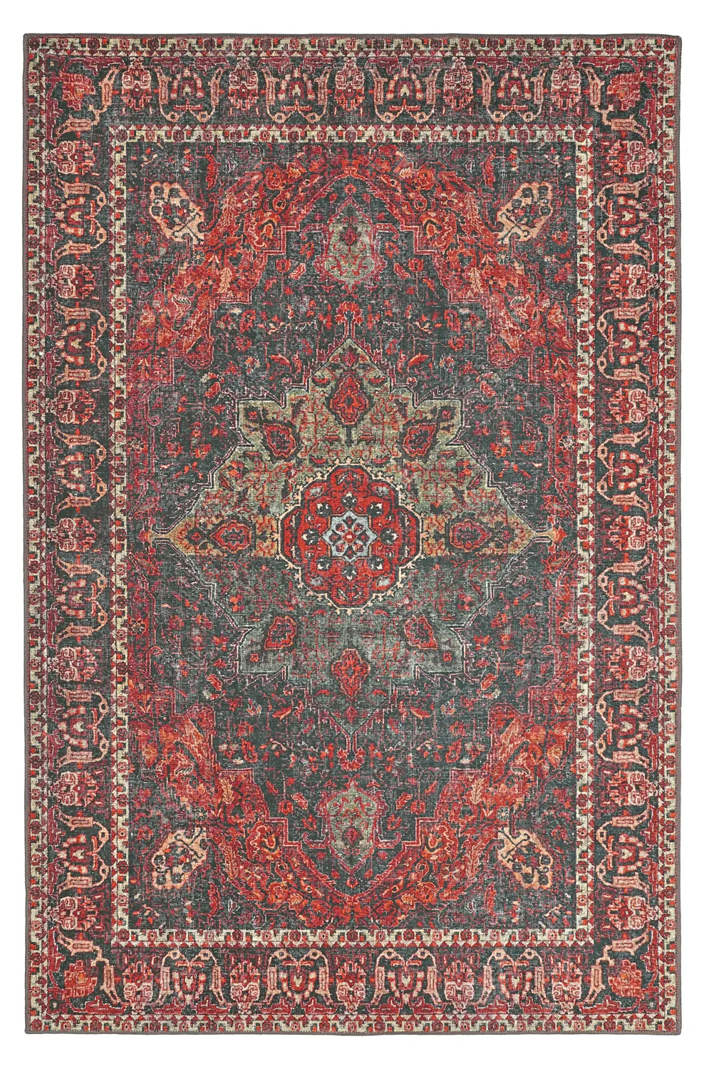 Lapos szövésű szőnyeg - Velamir (piros)