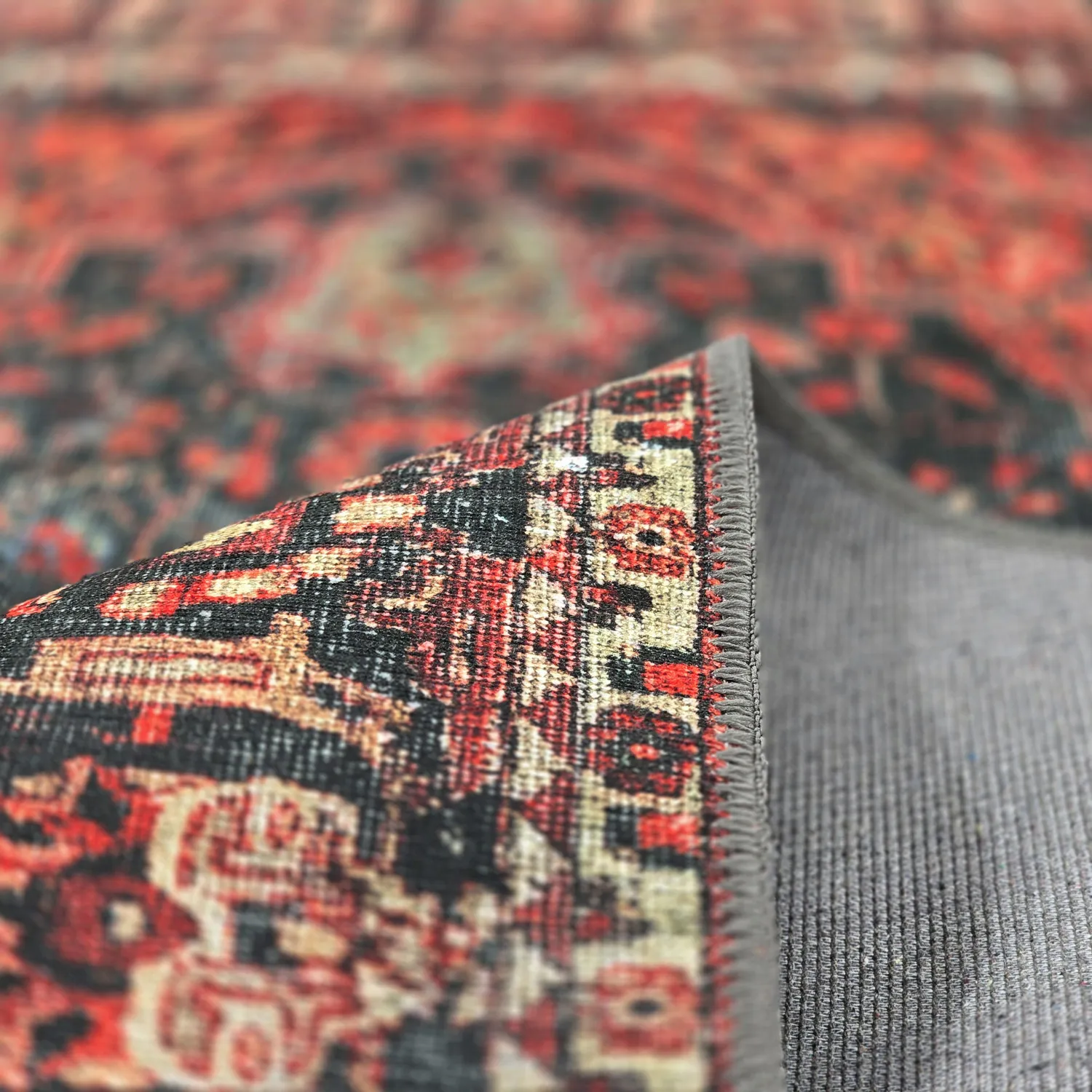 Lapos szövésű szőnyeg - Velamir (piros)