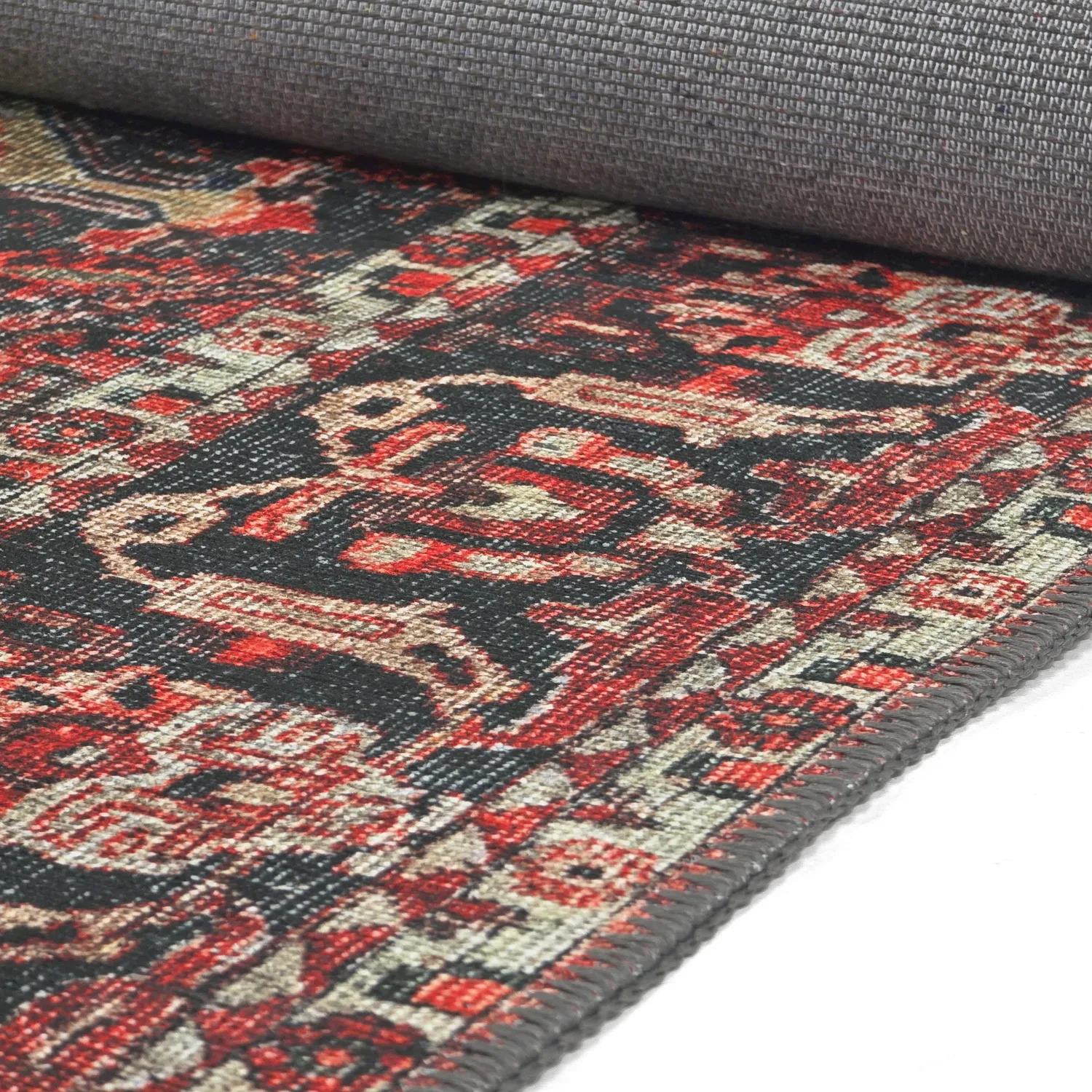 Lapos szövésű szőnyeg - Velamir (piros)