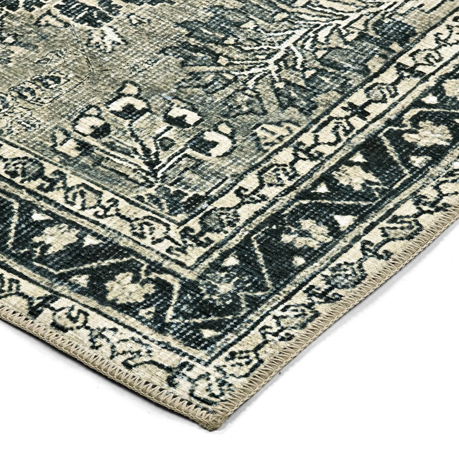 Lapos szövésű szőnyeg - Yasirah (kék/zöld)