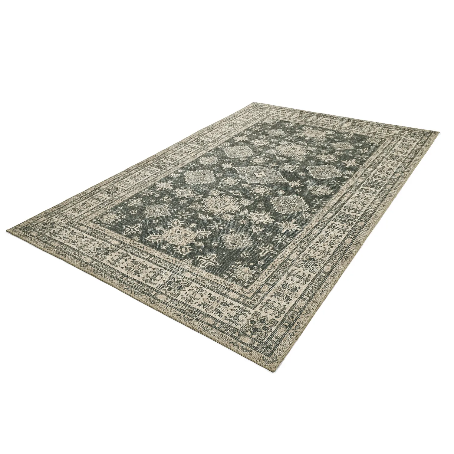 Lapos szövésű szőnyeg - Zuleina (zöld)