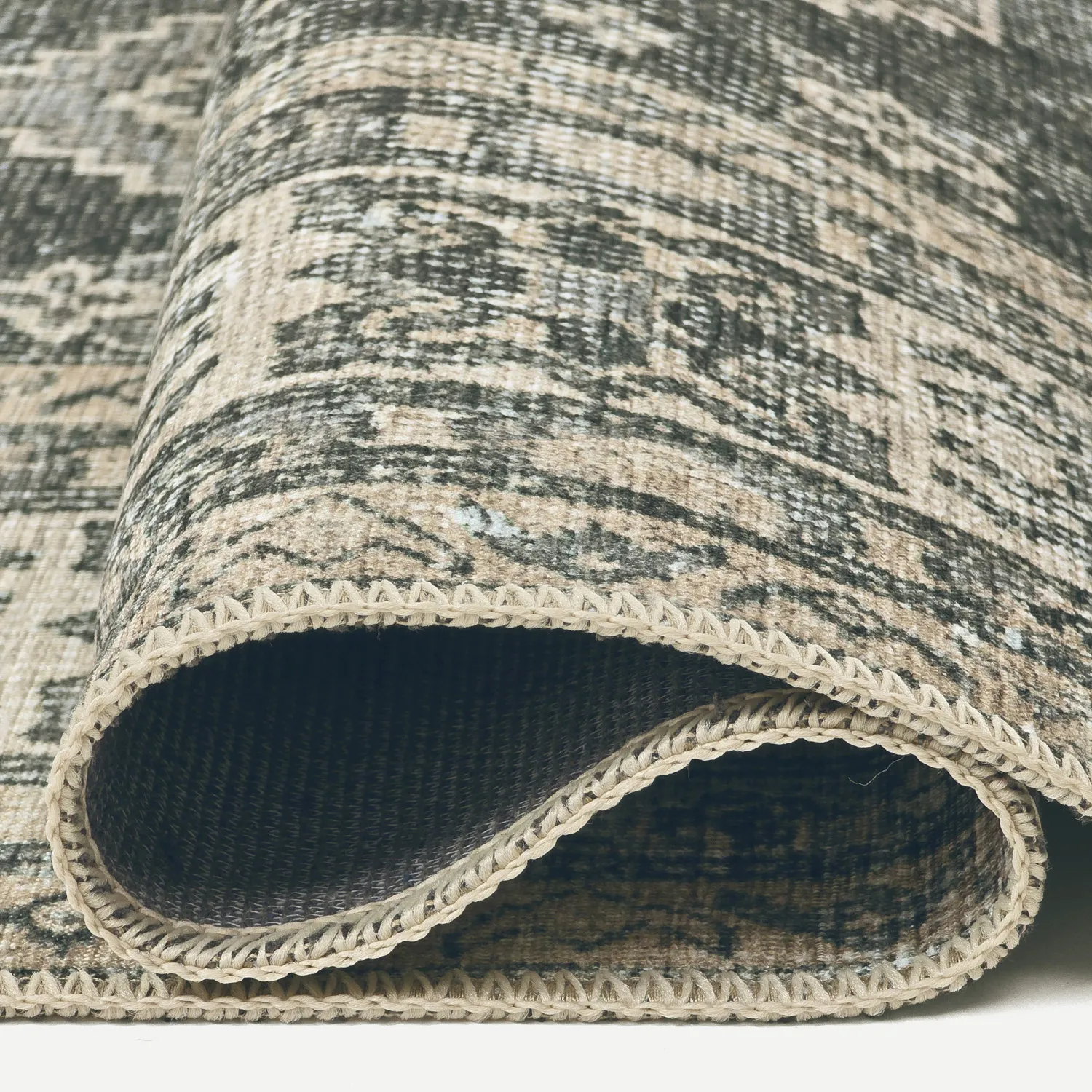 Lapos szövésű szőnyeg - Zuleina (zöld)