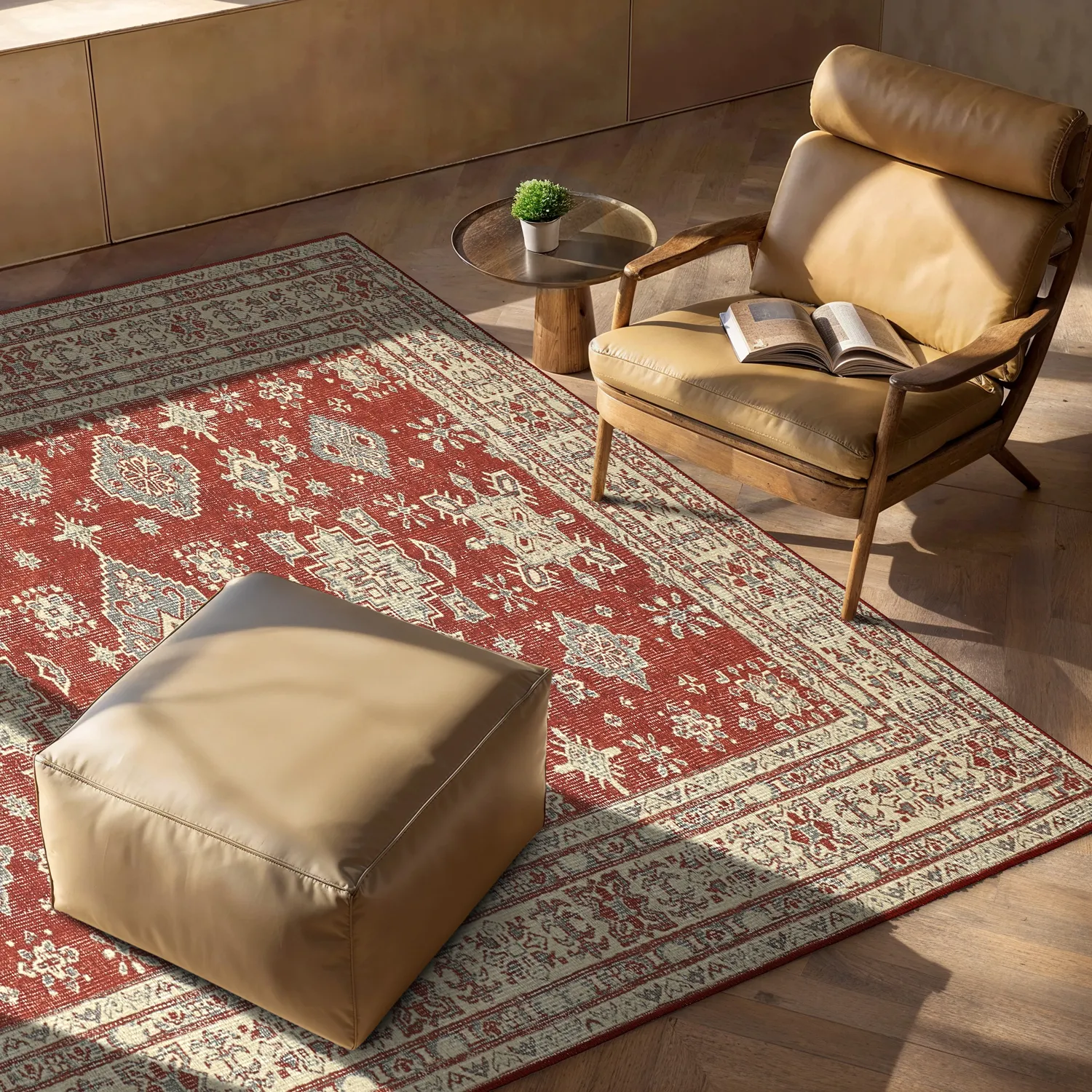 Lapos szövésű szőnyeg - Zuleina (piros)