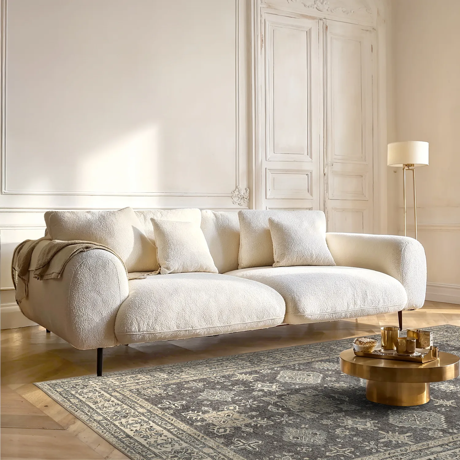 Lapos szövésű szőnyeg - Zuleina (sötétszürke)