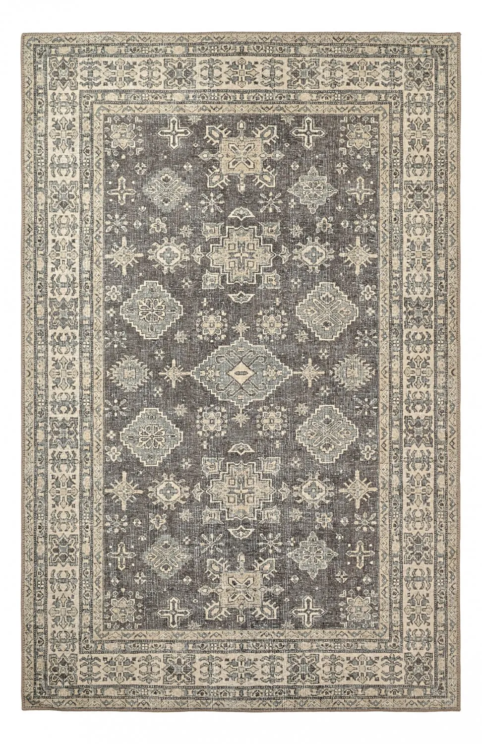 Lapos szövésű szőnyeg - Zuleina (sötétszürke)