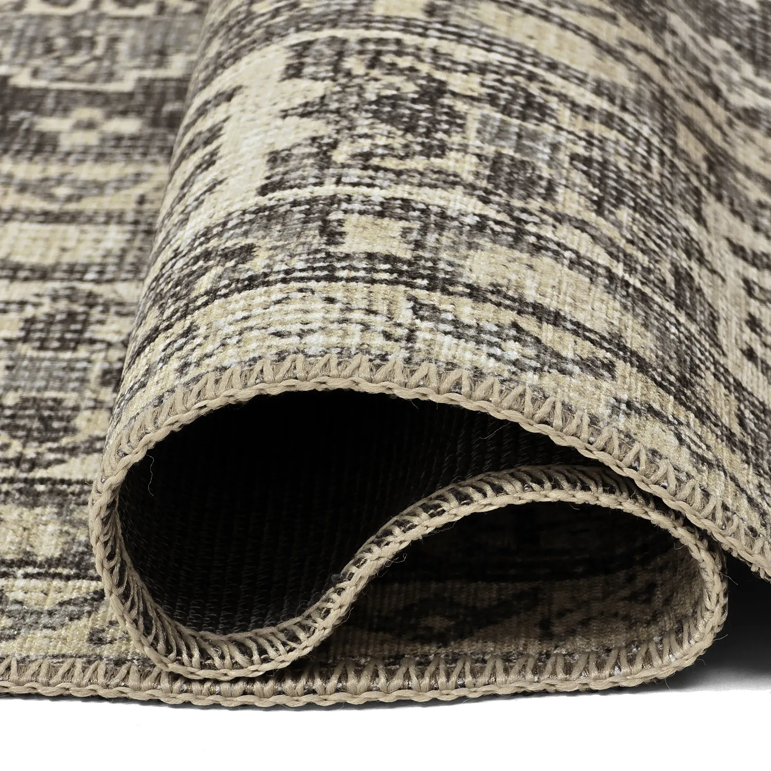 Lapos szövésű szőnyeg - Zuleina (sötétszürke)