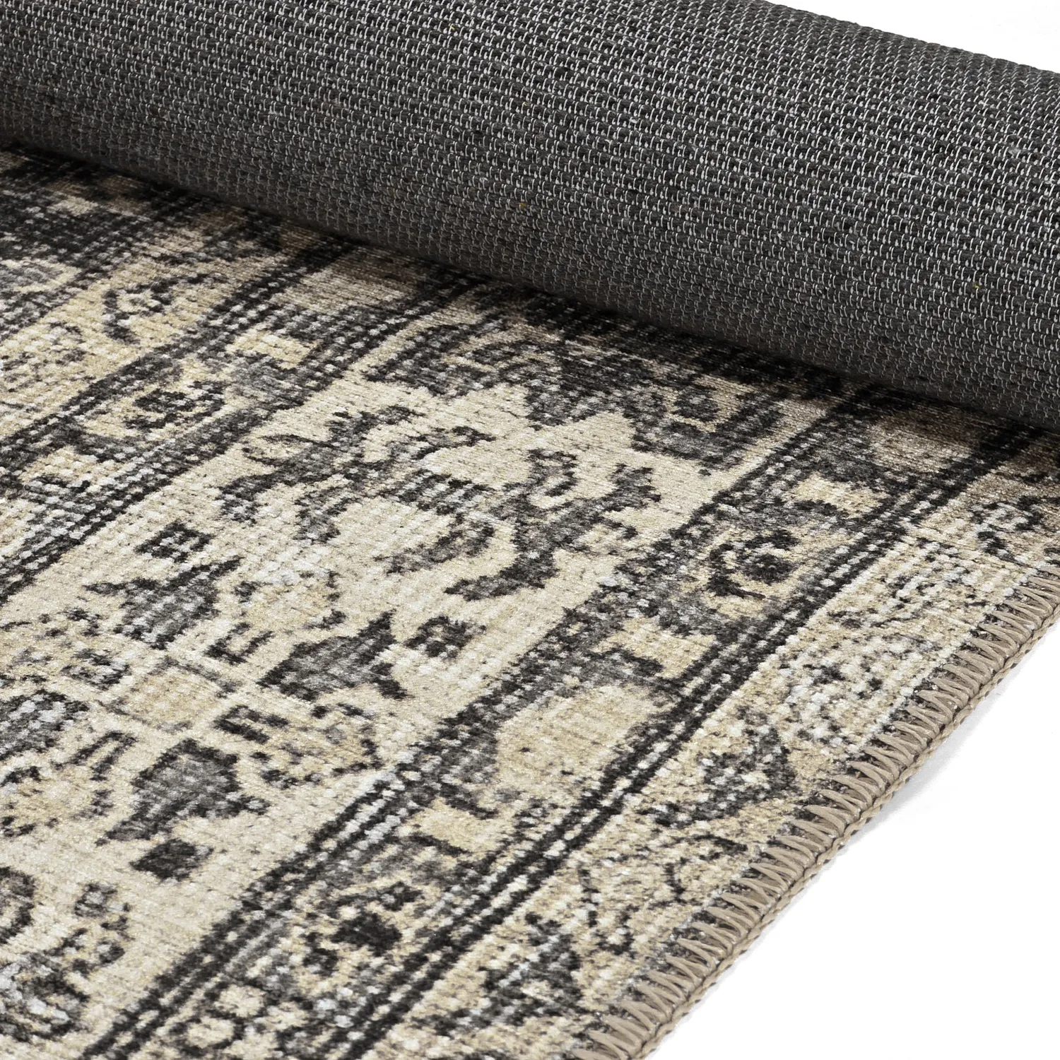 Lapos szövésű szőnyeg - Zuleina (sötétszürke)