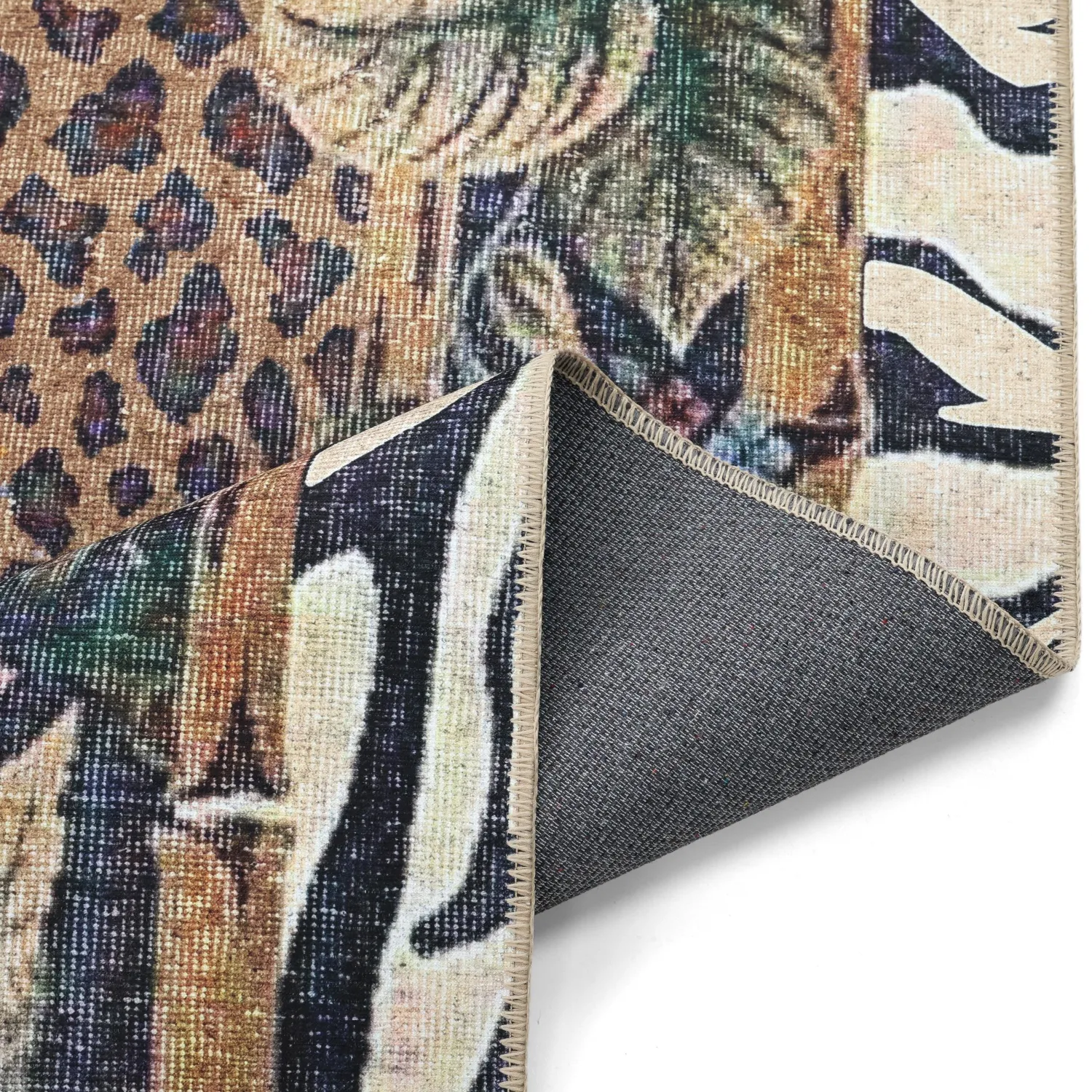 Lapos szövésű szőnyeg - Katavi (barna/multi)