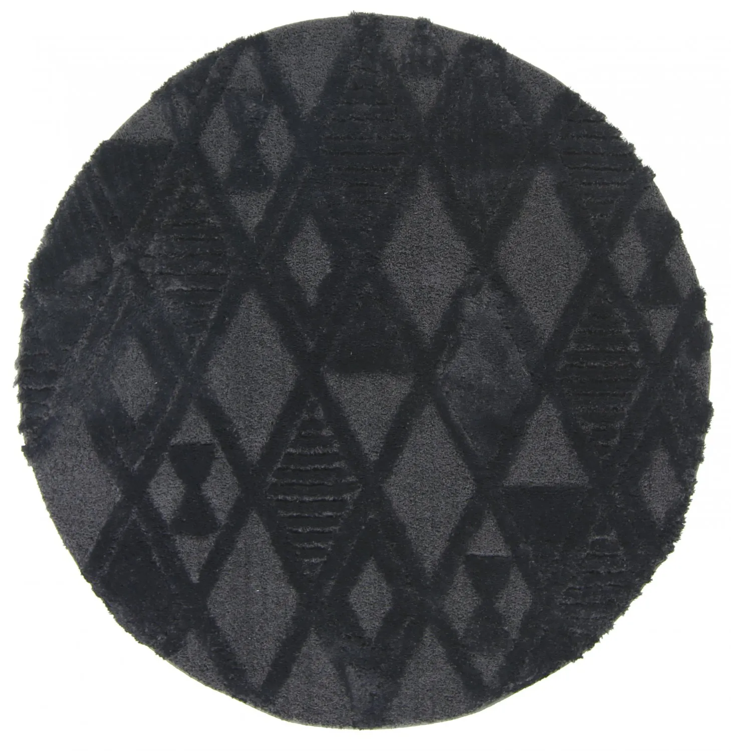 Kerek szőnyegek - Rostock (fekete)