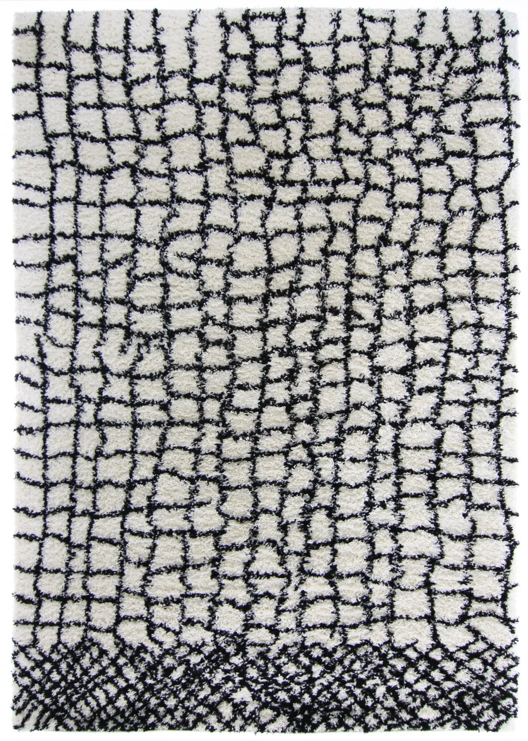 Shaggy szőnyeg - Taverna (fekete/fehér)