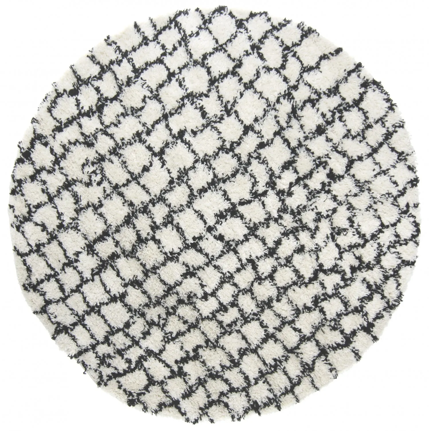 Kerek szőnyegek - Taverna (fekete/fehér)