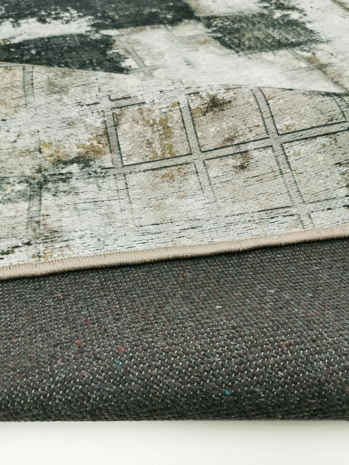 Wilton szőnyeg - Flores (fekete/barna/fehér)