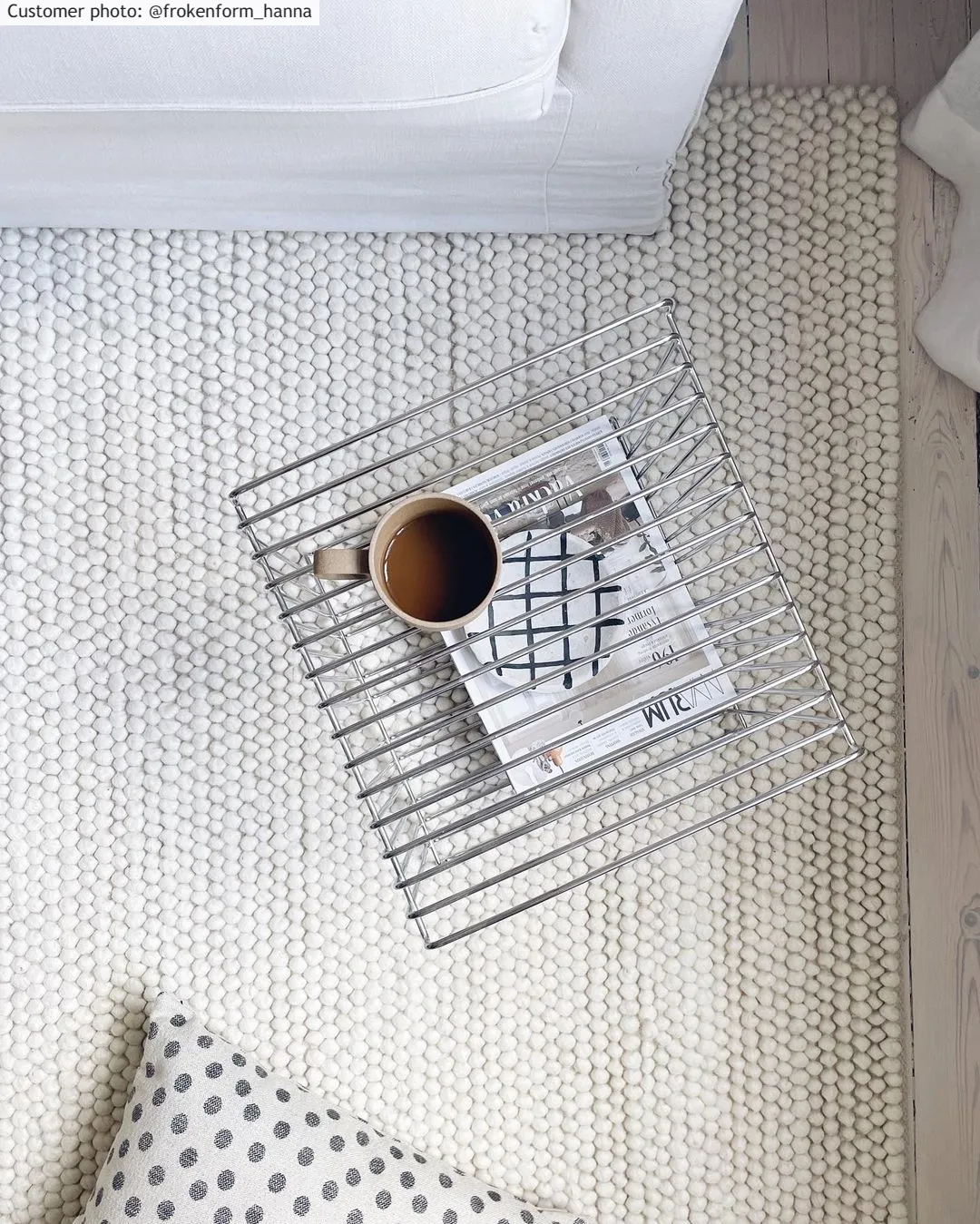 Gyapjúszőnyeg - Avafors Wool Bubble (bézs)