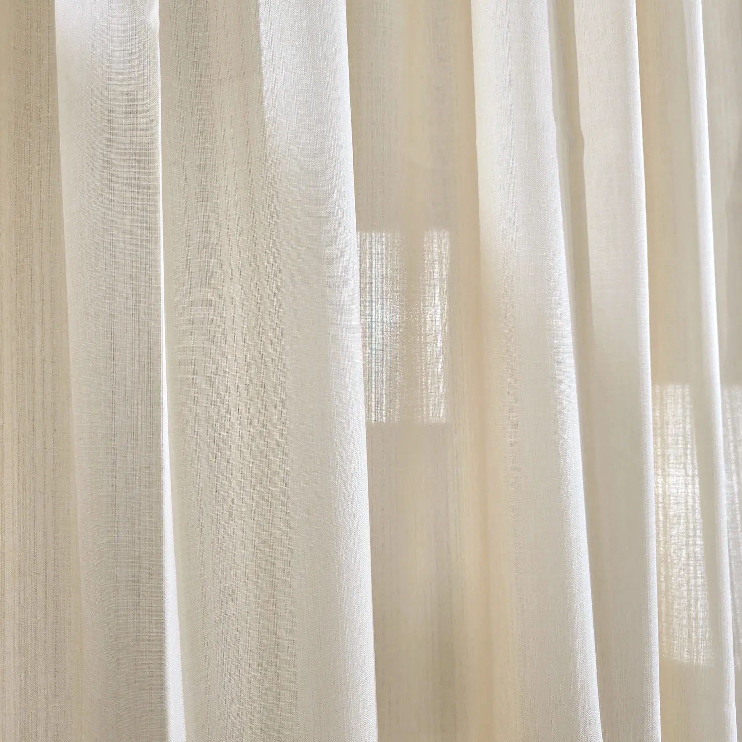 Függönyök - Lenutánzatú függöny Andrada (bézs)