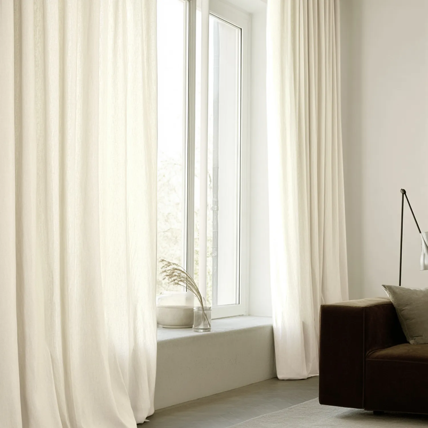 Függönyök - Vászonfüggöny Melania (bézs)