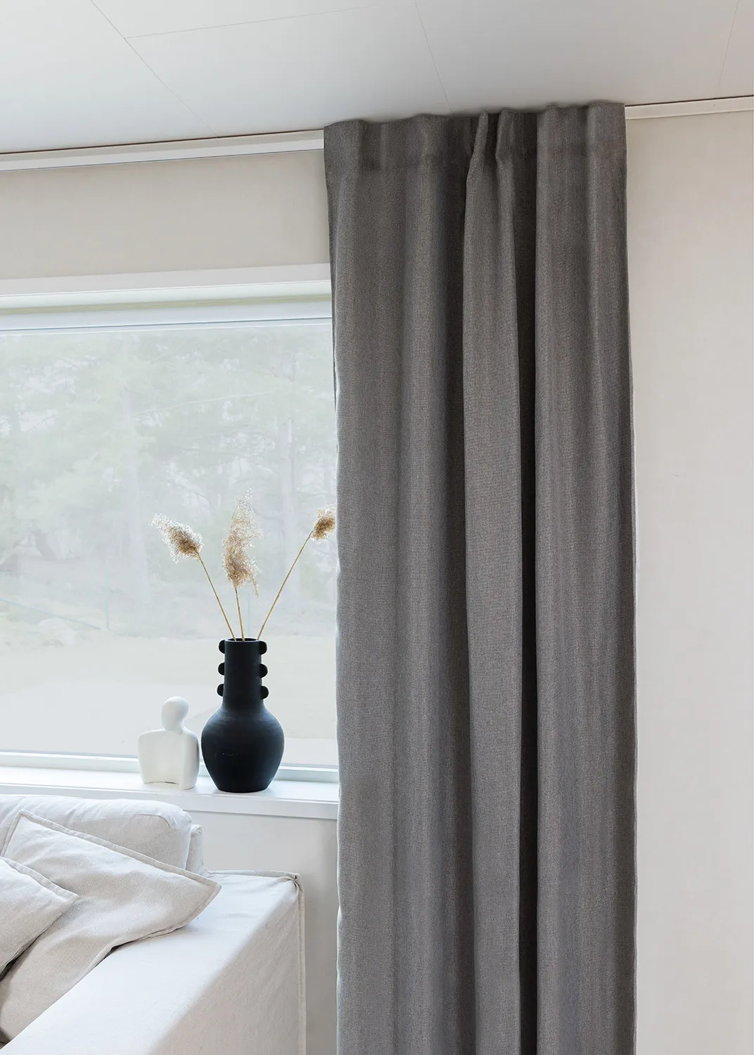 Függönyök - Sötétítő függöny Mila (szürke)