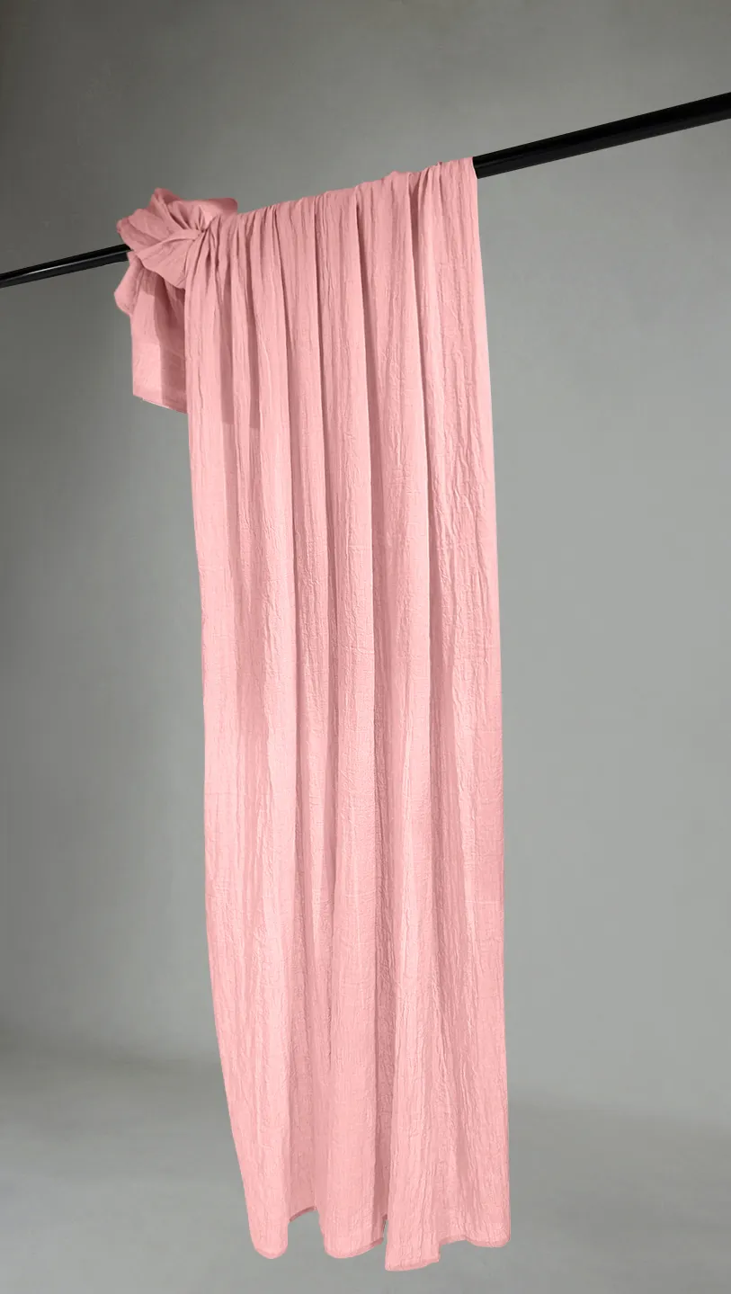 Függöny - Csipke függöny Hilma (rózsaszín)