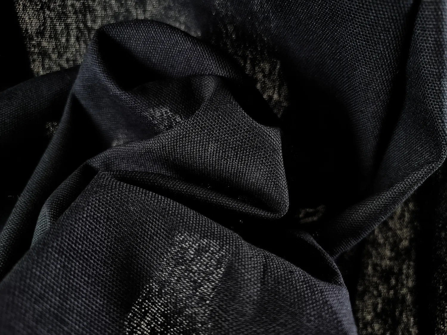 Függönyök - Pamutfüggöny Anja (fekete)