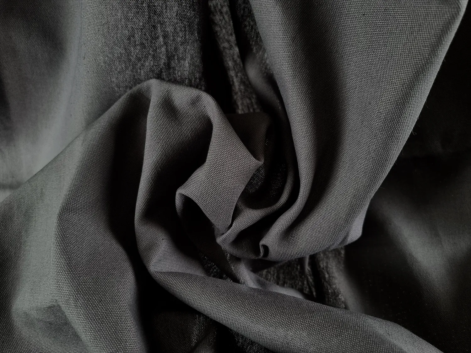 Függönyök - Pamutfüggöny Anja (sötétszürke)