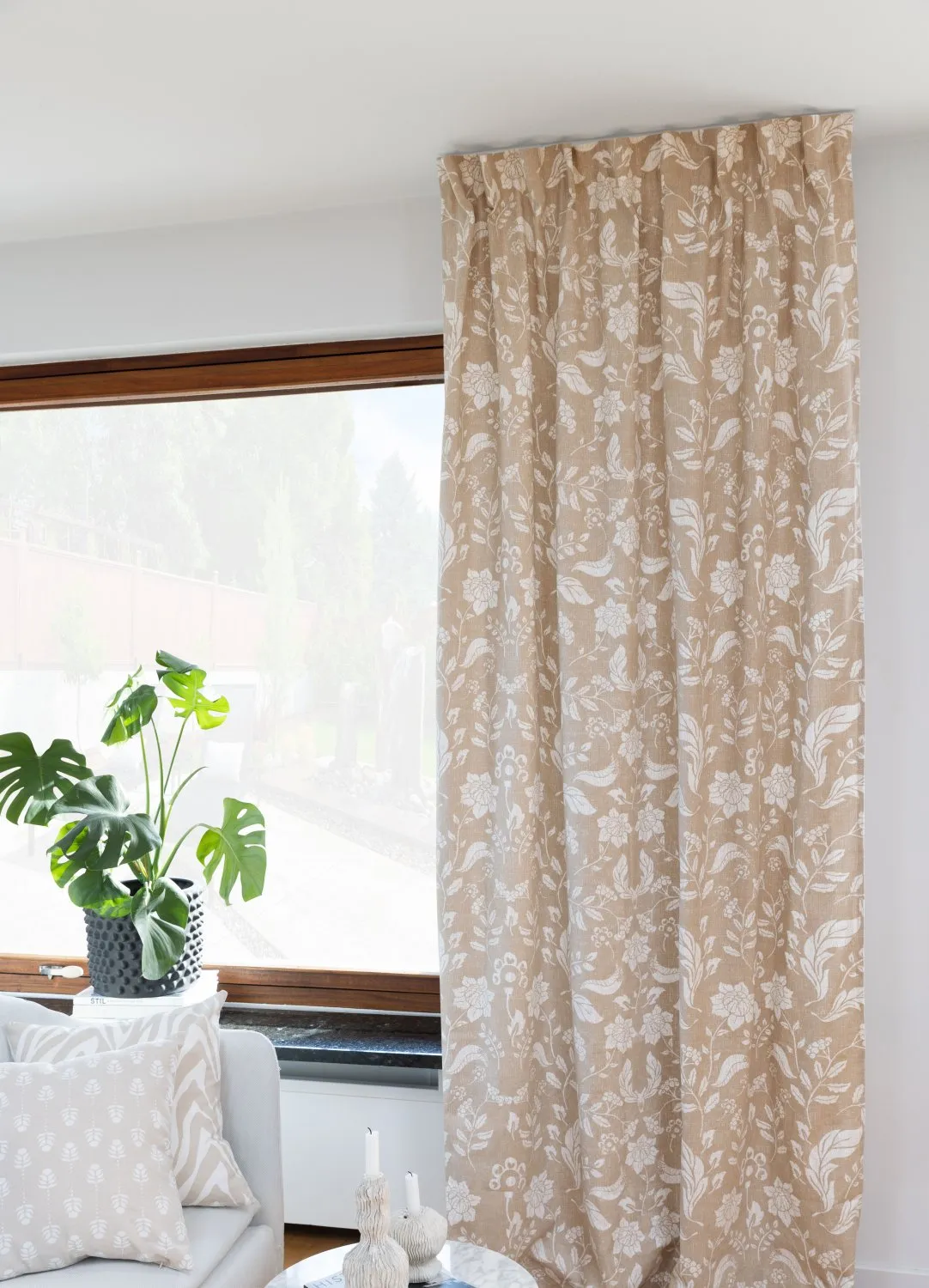 Függönyök - Pamutfüggöny Onni (bézs)