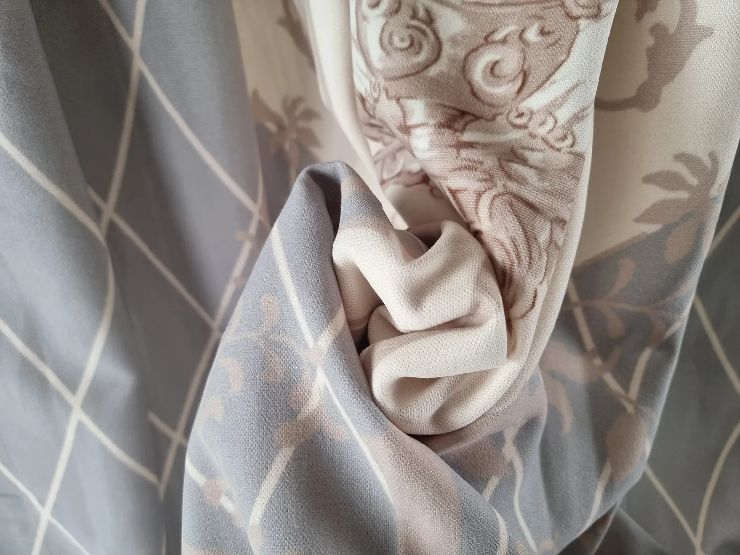 Függöny - Eugene (világoskék)