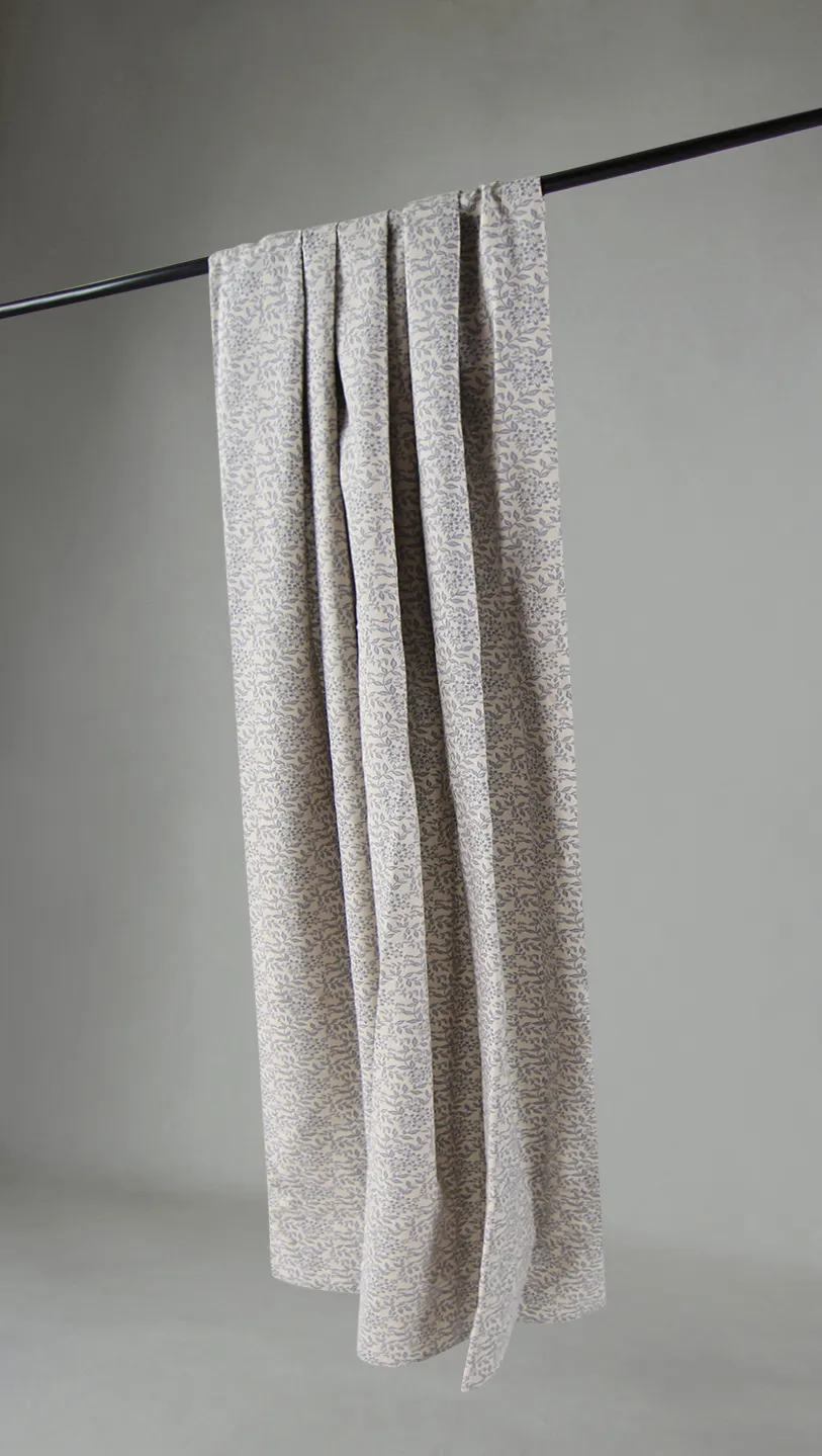 Függönyök - Pamutfüggöny Lilja (kék)