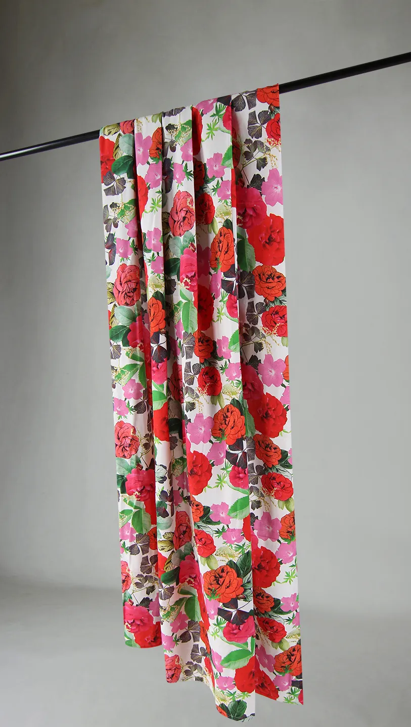 Függönyök - Pamutfüggöny Magic (rózsaszín)