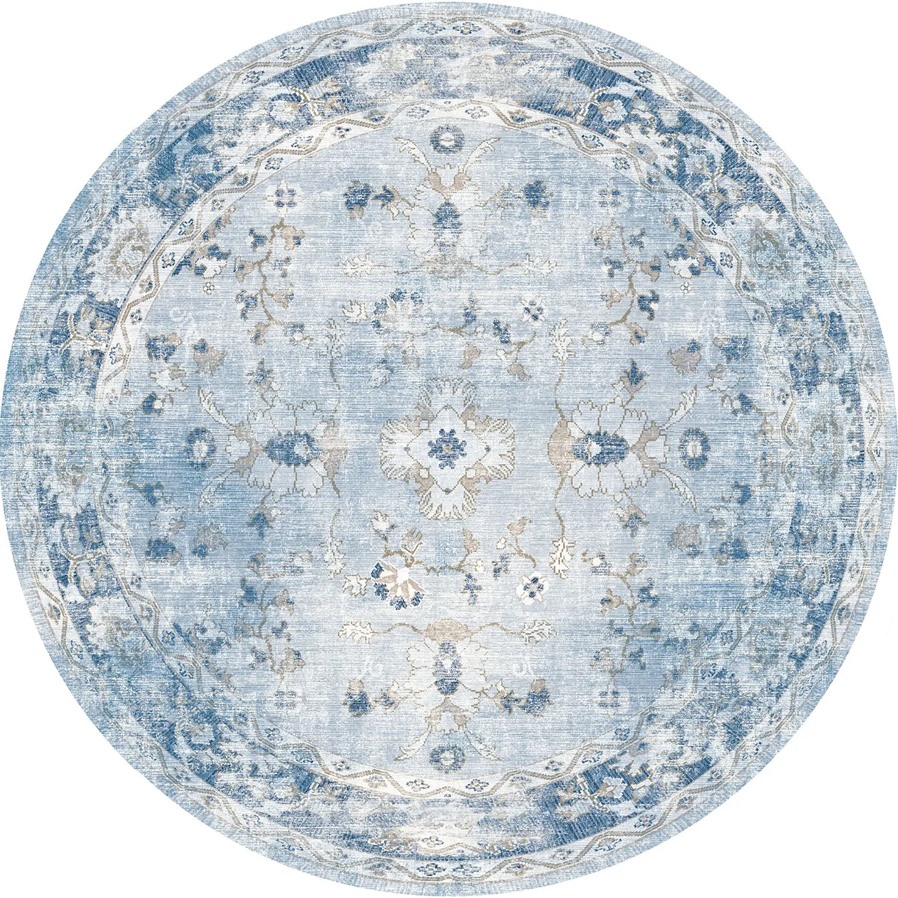 Kerek szőnyeg - Gombalia (ljuskék)