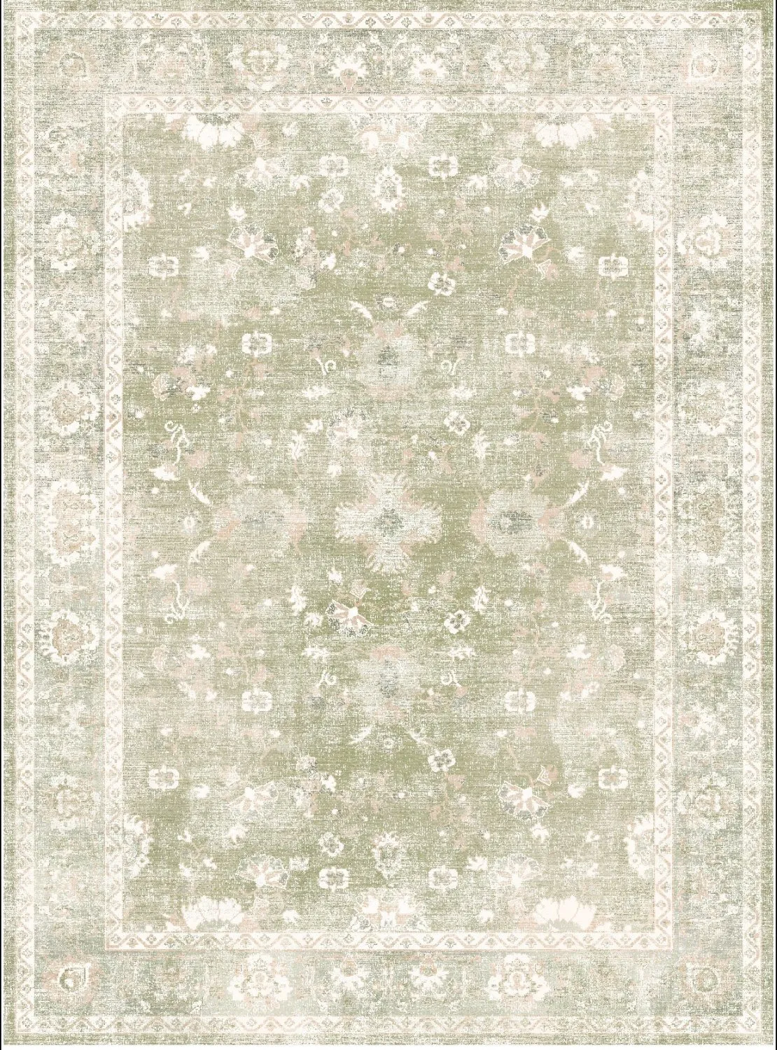 Wilton szőnyeg - Gombalia (világoszöld)