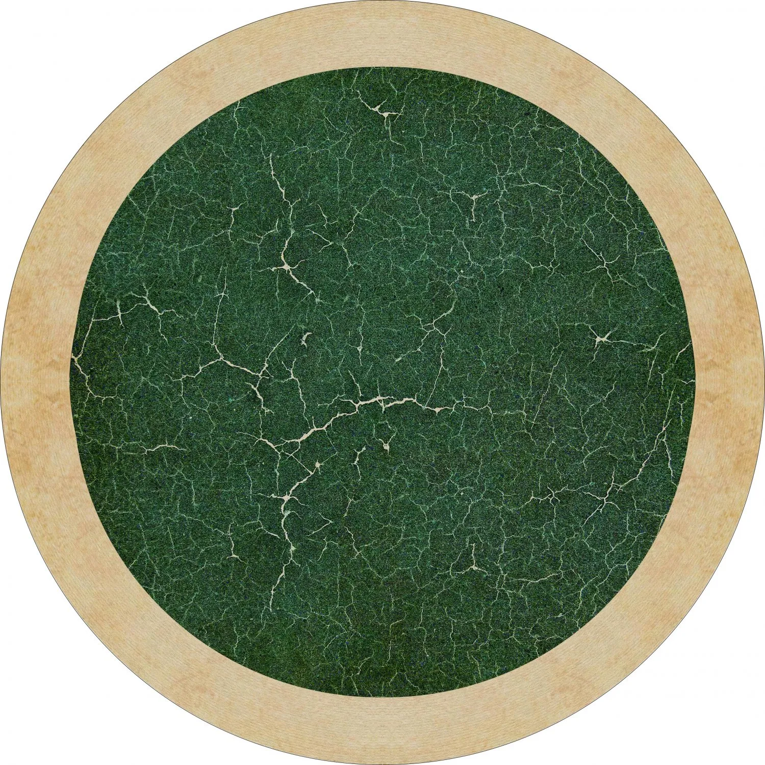 Kerek szőnyeg - Laval (zöld)