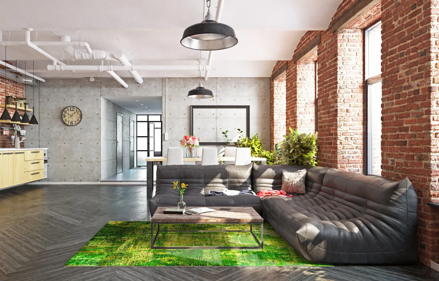 Wilton szőnyeg - Padron (zöld)