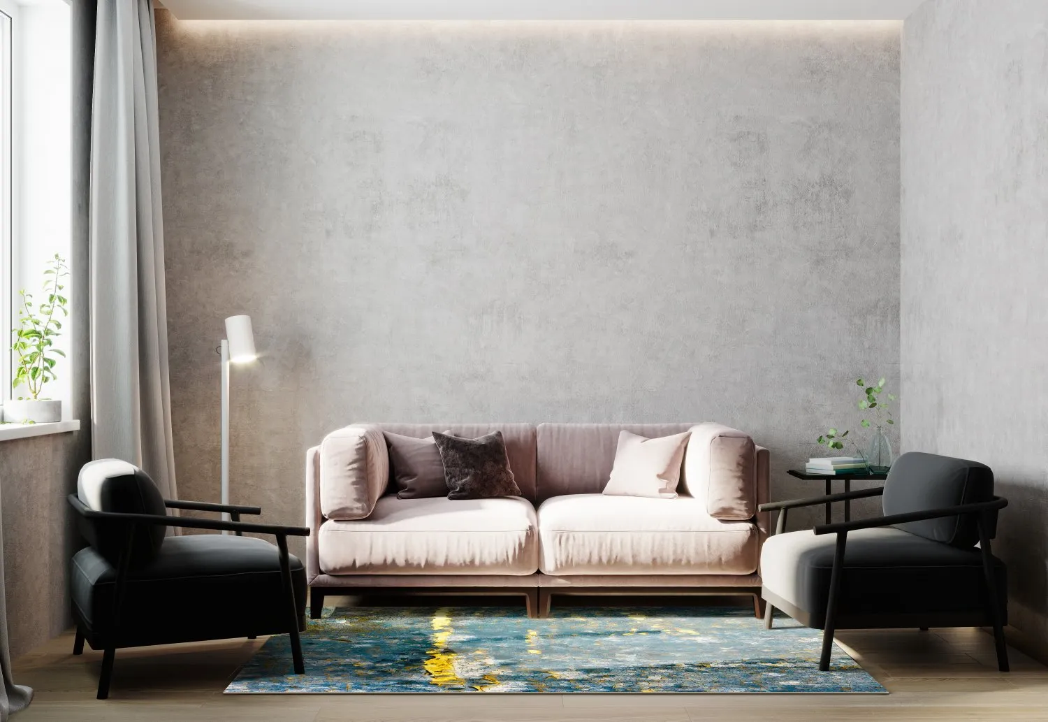 Wilton szőnyeg - Mira (sárga-kék)