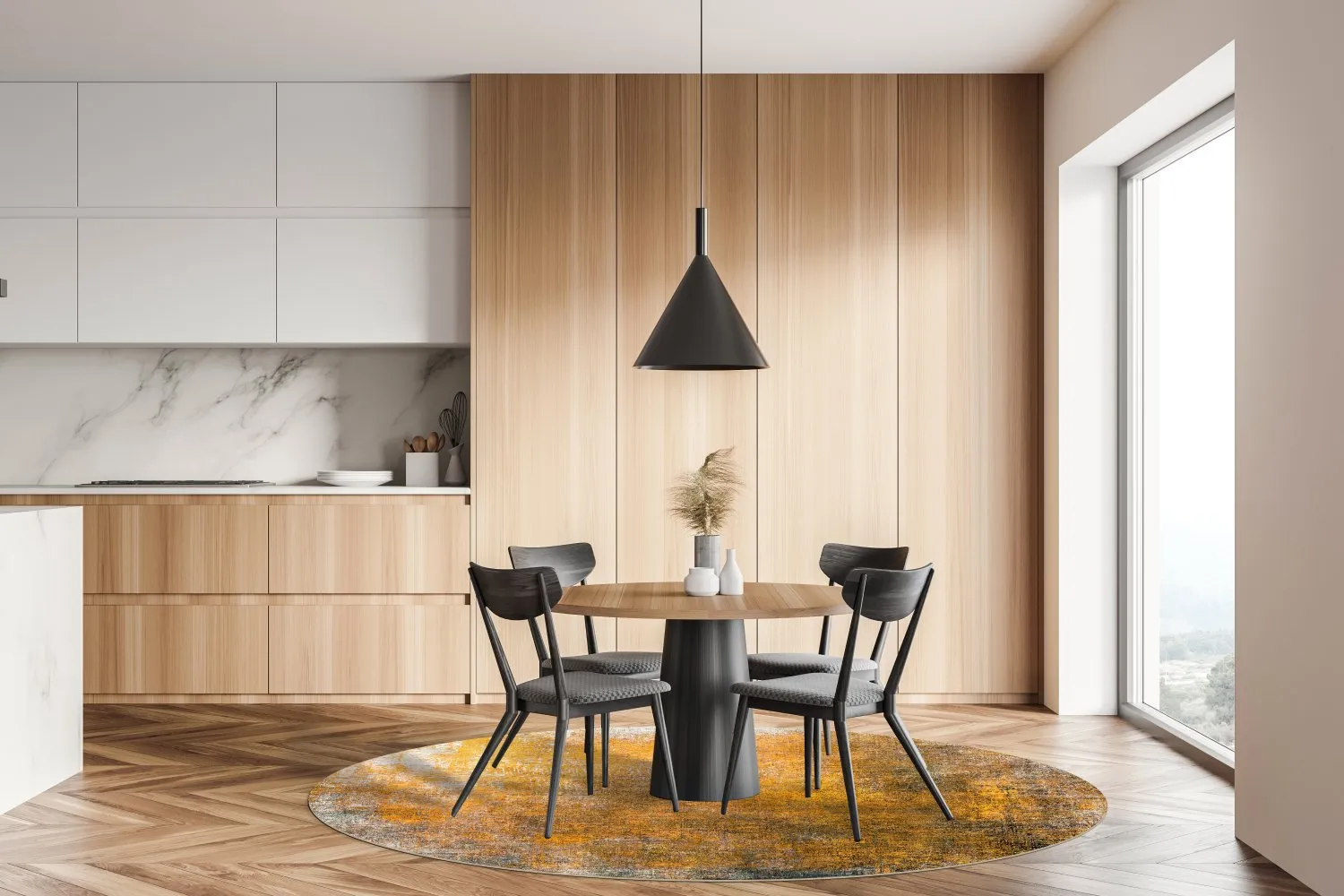 Kerek szőnyeg - Lalin (sárga)