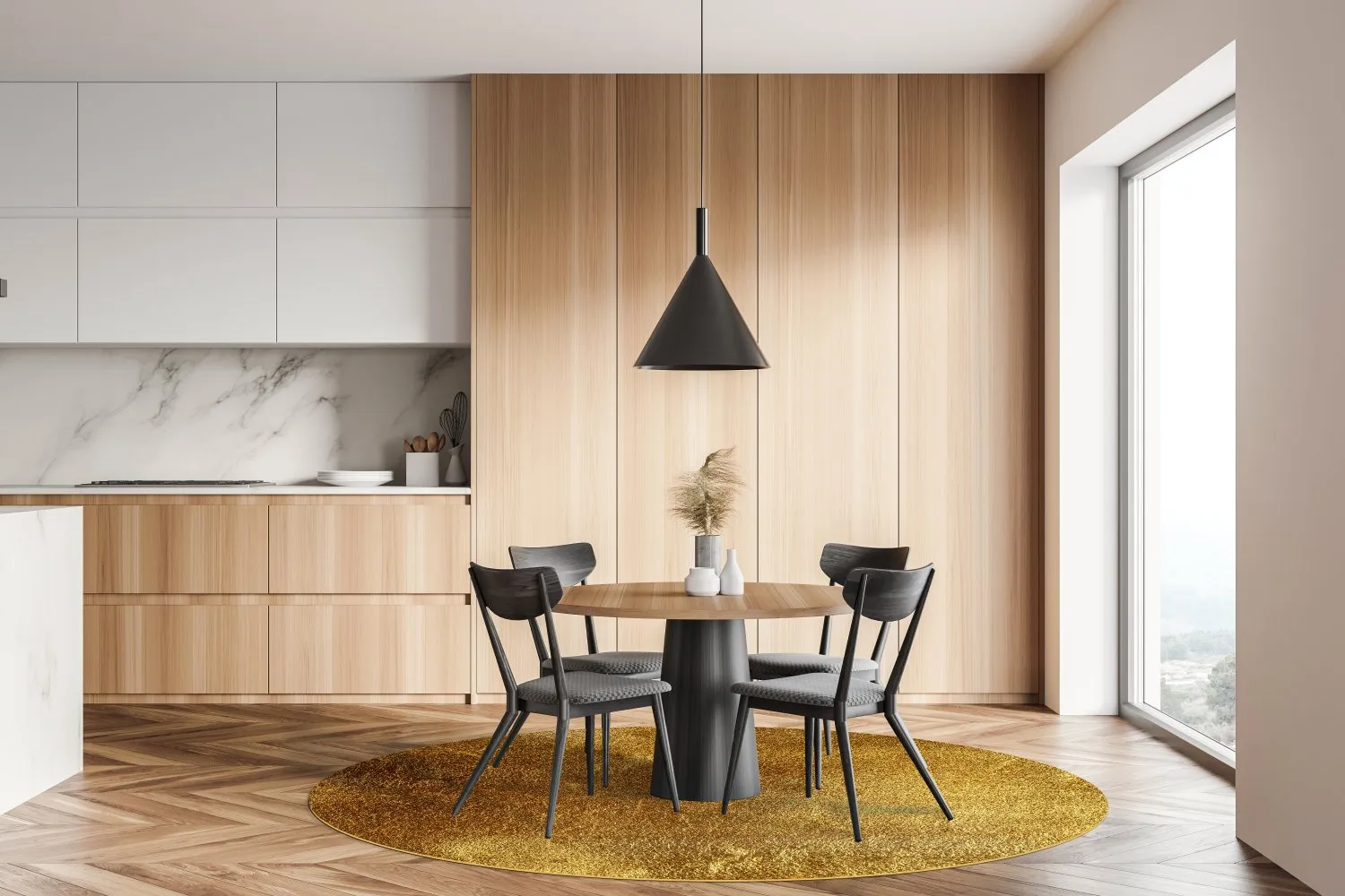 Kerek szőnyeg - Malveira (arany)