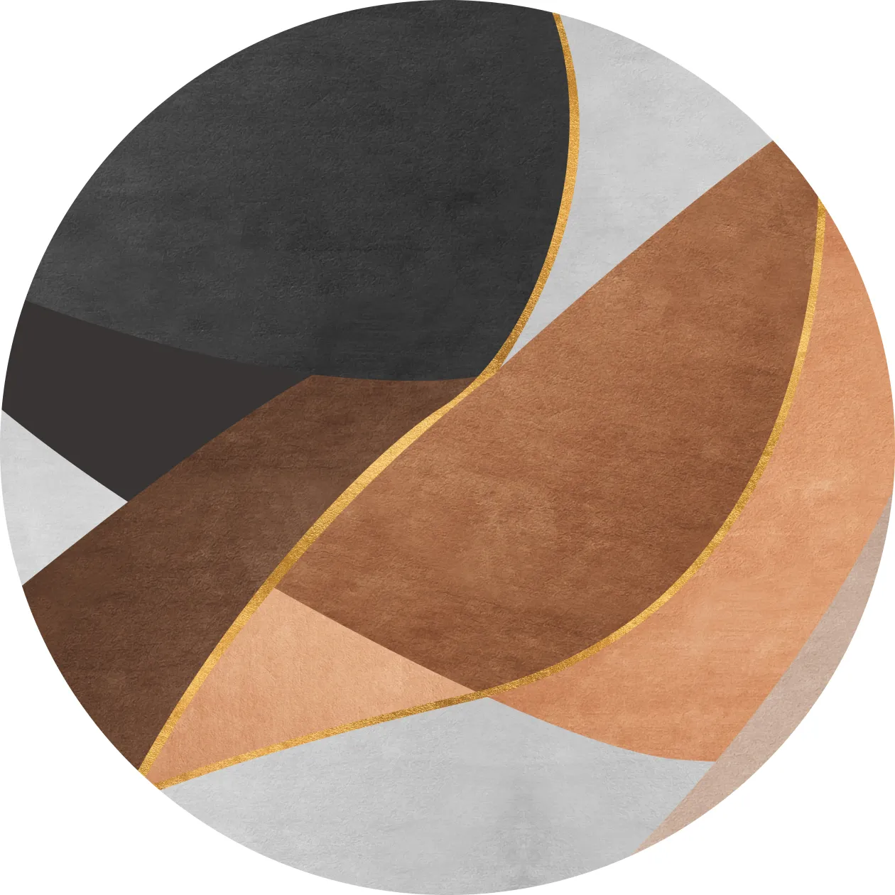 Kerek szőnyeg - Hazel (többszínű)